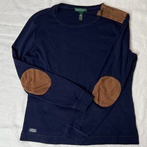 Ralph Lauren Jeans long sleeve with reinforced/patched elbows size L